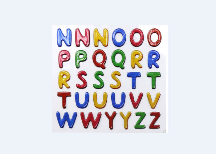安全なきらめきの手紙のステッカー、幼稚園の子供のアルファベットのステッカー